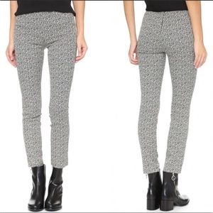 SOLD Rag & Bone Simone Slim Ankle Pant White Leopard Print 2